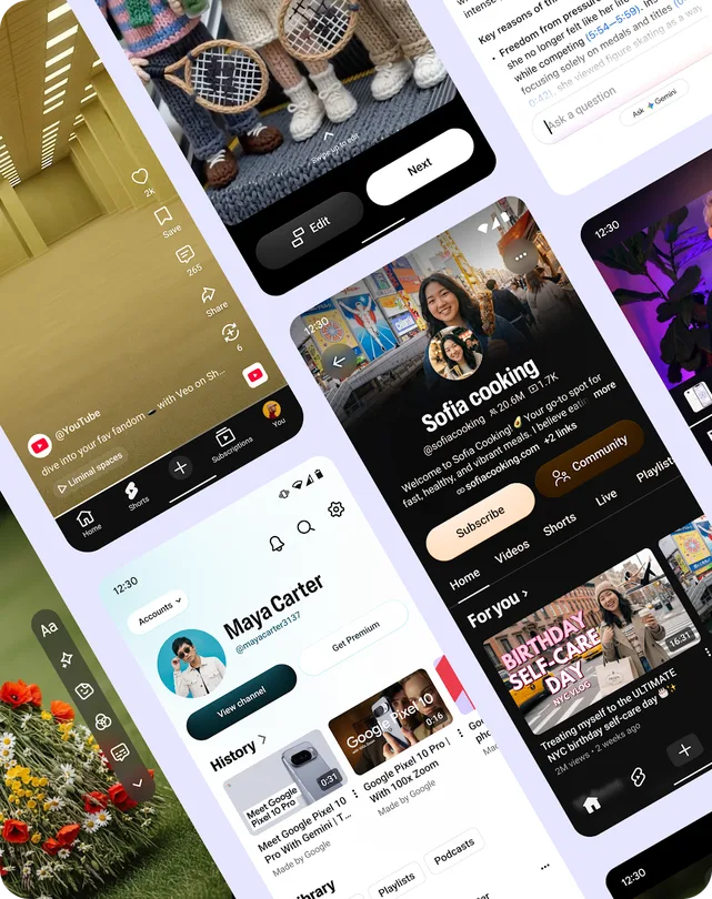 5 principios de diseño que YouTube usa para poner a los creadores en primer plano